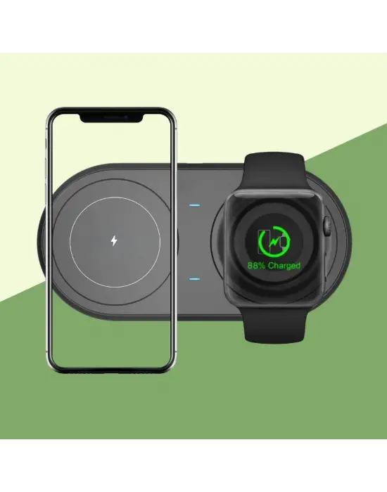 Omarı 2si 1 Arada Kablosuz Hızlı Şarj Aparatı