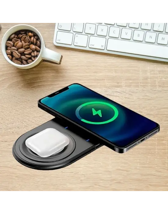 Omarı 2si 1 Arada Kablosuz Hızlı Şarj Aparatı