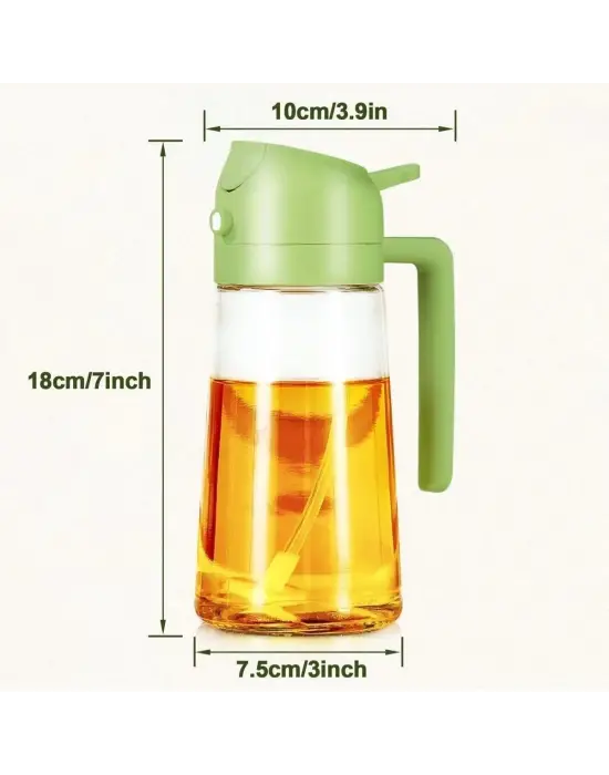 Omarı Cam Yağ Püskürtücü ve Yağ Dökücü Sprey - Pratik Mutfak Aracı