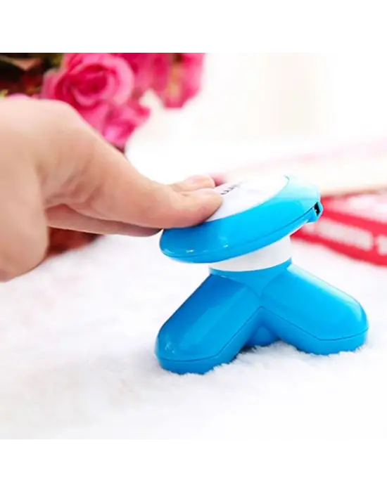 BUFFER® 3 Başlıklı Titreşimli USB Şarjlı Mini El Masaj Aleti