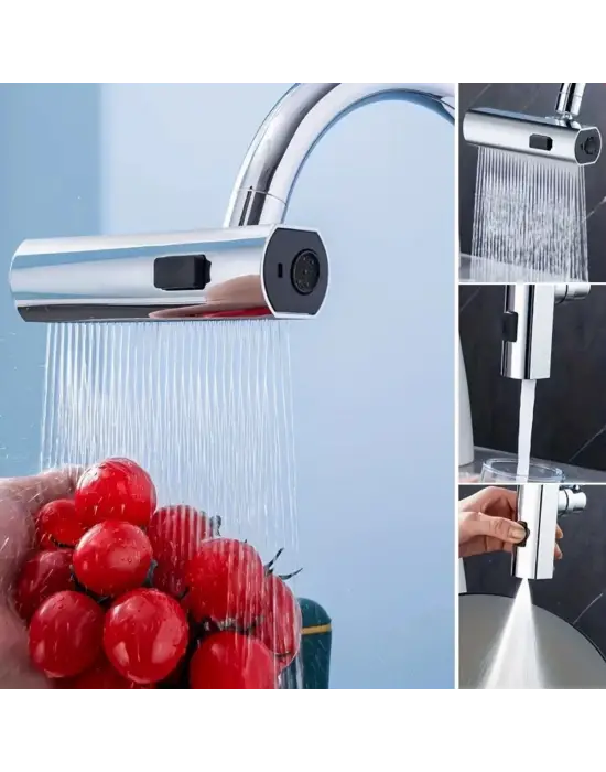 Omarı Evrensel Musluk Başlığı - 3 Modlu Çok Amaçlı Musluk Adaptörü