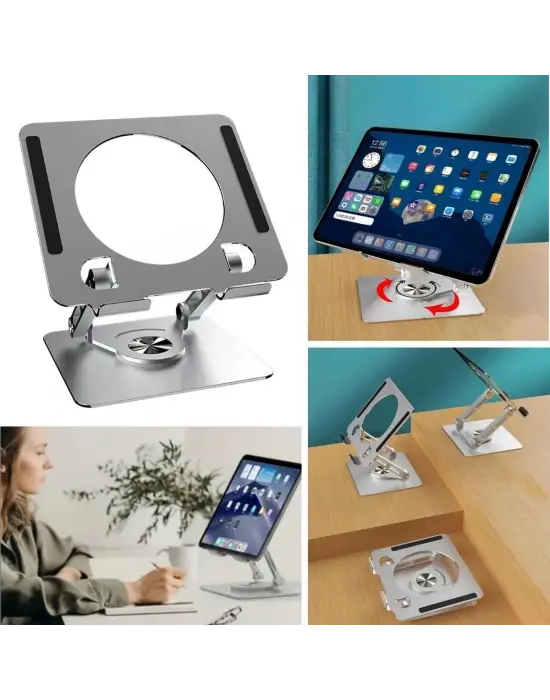 Omarı Derece Dönebilen Yükseltilmiş Tablet Standı