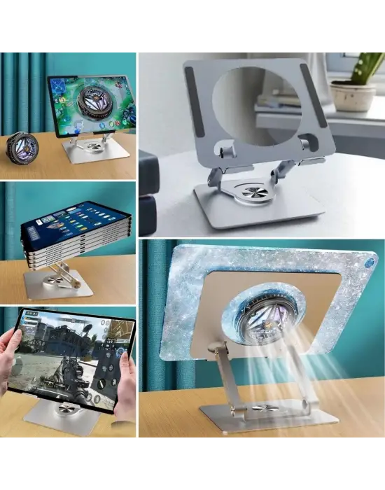 Omarı Derece Dönebilen Yükseltilmiş Tablet Standı