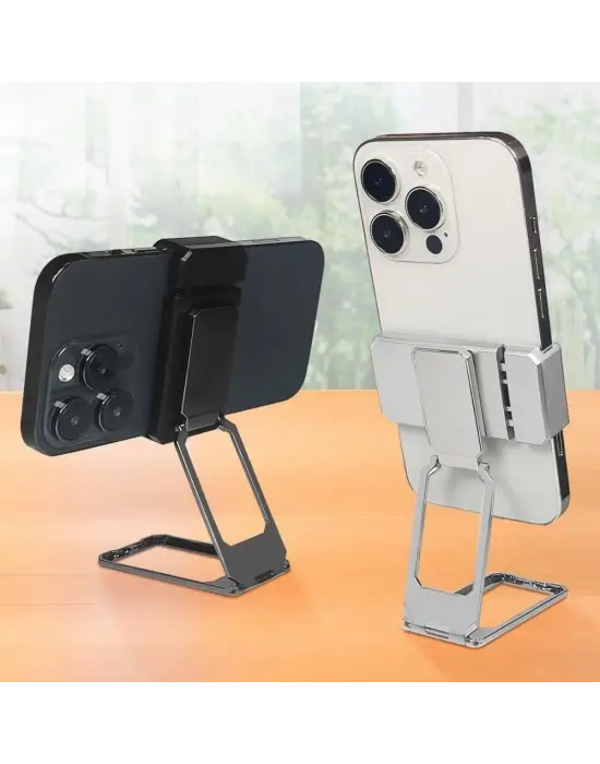 Omarı Derece Döner Metal Telefon Standı Braket