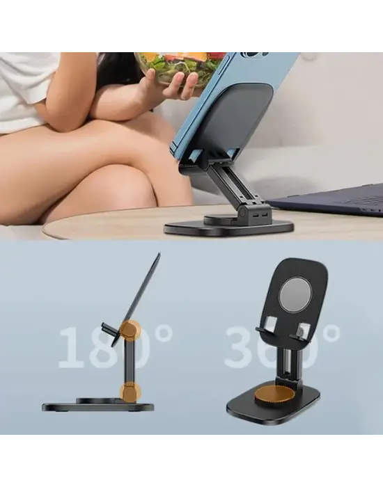 Omarı Derece Döner Mobil Telefon Tutucu Standı