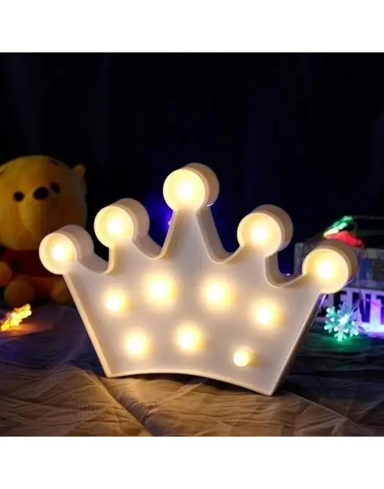 Omarı 3D Kraliçe Tacı Modeli Lamba