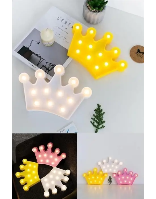 Omarı 3D Kraliçe Tacı Modeli Lamba