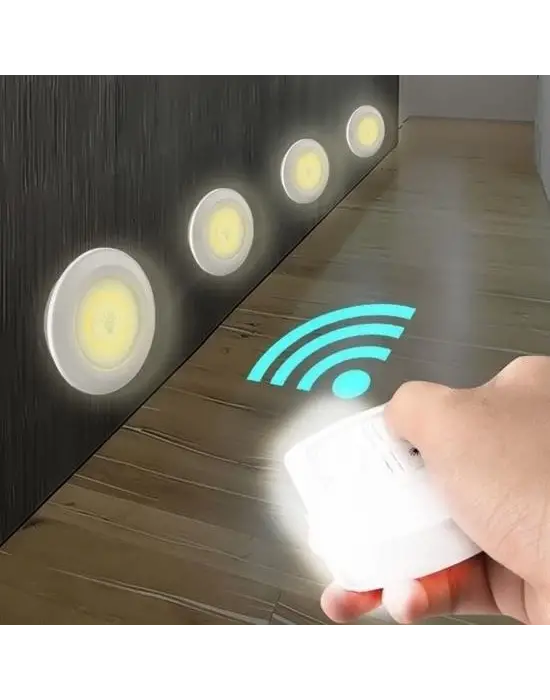 Omarı 3lü Uzaktan Kumandalı Kablosuz Led Spot Lambalar