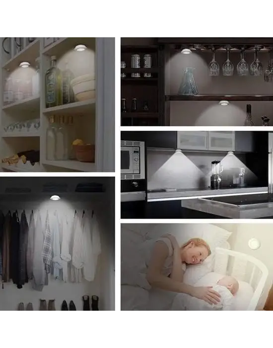 Omarı 3lü Uzaktan Kumandalı Kablosuz Led Spot Lambalar