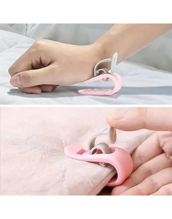 Omarı Yorgan Çarşaf ve Perde Tutucu Sabitleyici Klips