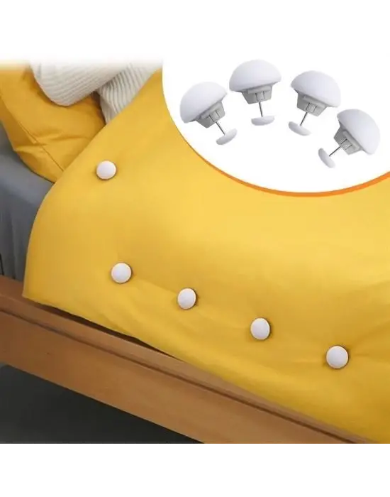 Omarı Mantar Desenli Yorgan Kılıfı ve Çarşaf Sabitleyici Seti