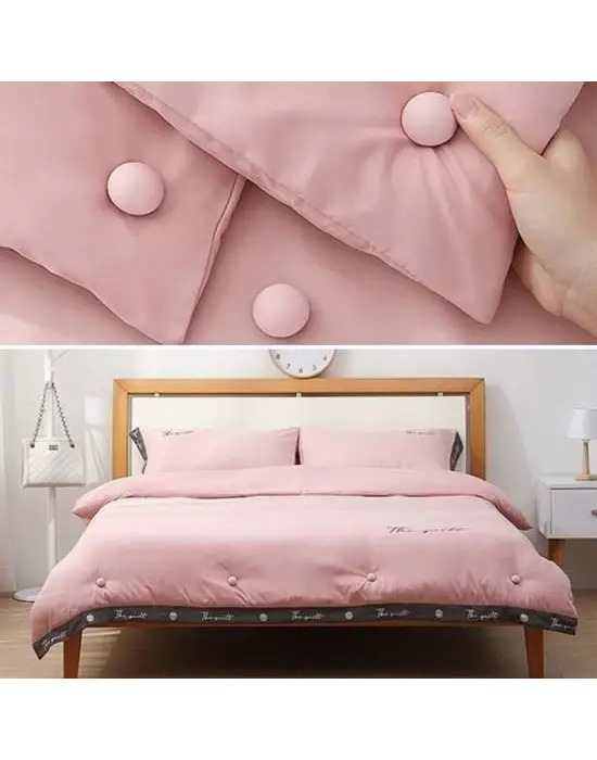 Omarı Mantar Desenli Yorgan Kılıfı ve Çarşaf Sabitleyici Seti