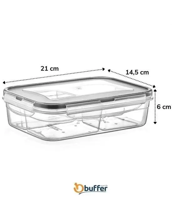 Omarı Sızdırmaz Contalı 1 Litre Erzak Saklama Kabı - LC520