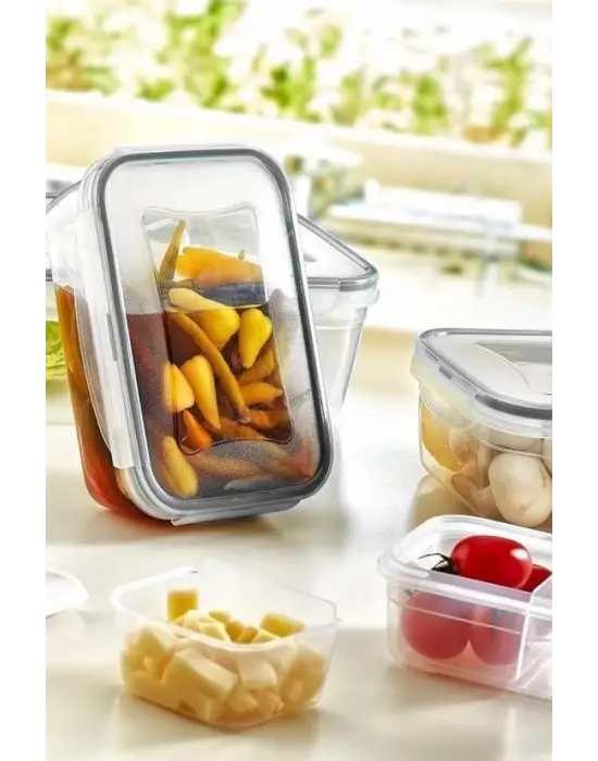 Omarı Pratik ve Sızdırmaz Kapaklı Erzak Saklama Seti