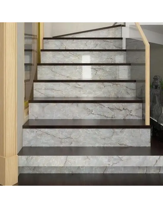 BUFFER® 5mt x 60 cm Mermer Desenli Masa Tezgah Mutfak Su Geçirmez Yapışkanlı Folyo Sticker