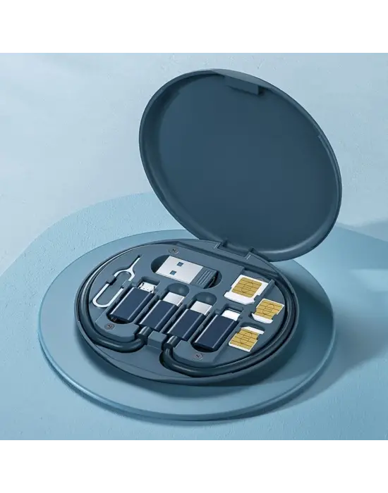 Omarı Seyahat İçin 5İ 1 Arada USB Type-C Şarj Kablosu Seti