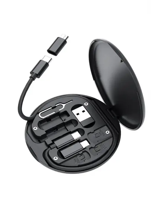 Omarı Seyahat İçin 5İ 1 Arada USB Type-C Şarj Kablosu Seti