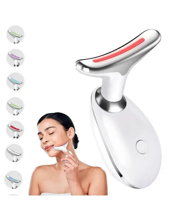 Omarı 7 Farklı Işık Modlu Titreşimli Boyun ve Yüz Güzellik Cihazı