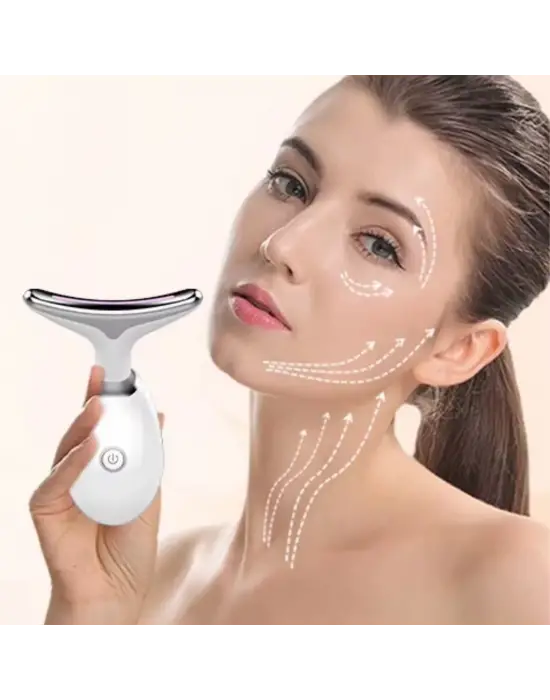 Omarı 7 Farklı Işık Modlu Titreşimli Boyun ve Yüz Güzellik Cihazı
