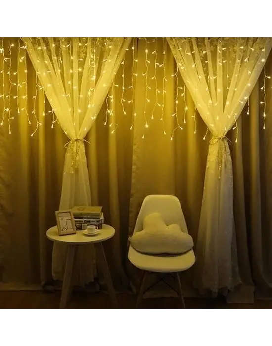 Omarı Fonksiyonlu Perde Led Işıklı 3x1 Günışığı