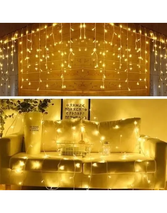 Omarı Fonksiyonlu Perde Led Işıklı 3x1 Günışığı