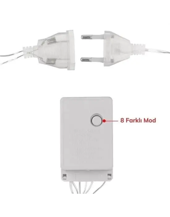 Omarı Fonksiyonlu Perde Led Işıklı 3x1 Günışığı