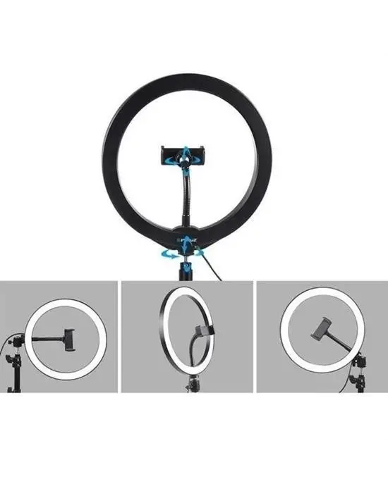 BUFFER® 8inç 20cm Youtube Instagram Tiktok Selfie  Stüdyo Video Fotoğraf Ring Light  Tripod Led Halk