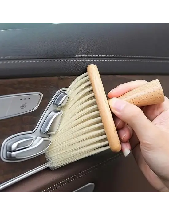 Omarı Ahşap Saplı Yumuşak Kıl Detaylı Temizleme Fırçası