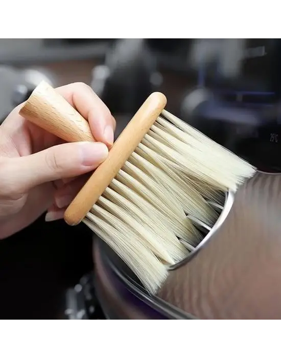 Omarı Ahşap Saplı Yumuşak Kıl Detaylı Temizleme Fırçası