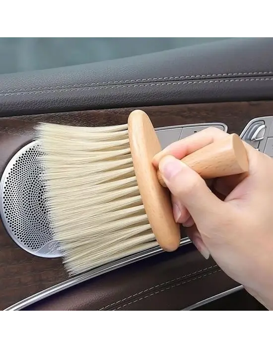 Omarı Ahşap Saplı Yumuşak Kıl Detaylı Temizleme Fırçası