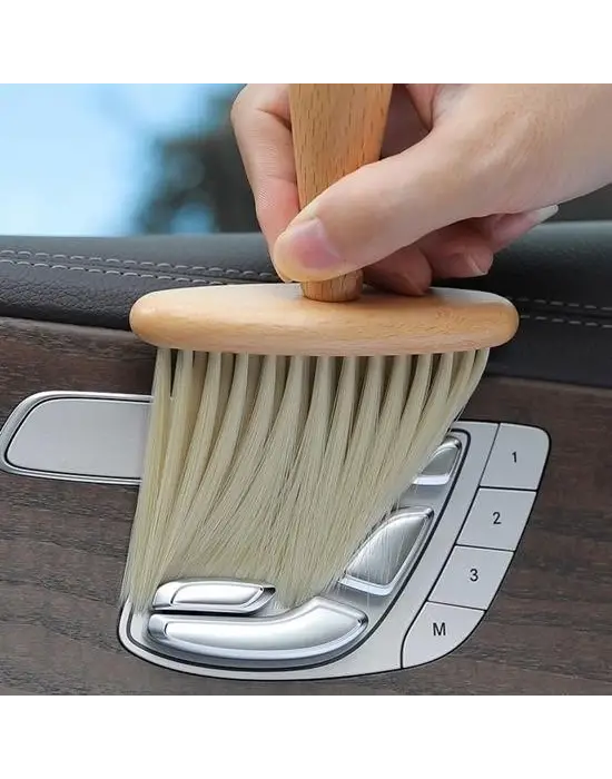 Omarı Ahşap Saplı Yumuşak Kıl Detaylı Temizleme Fırçası