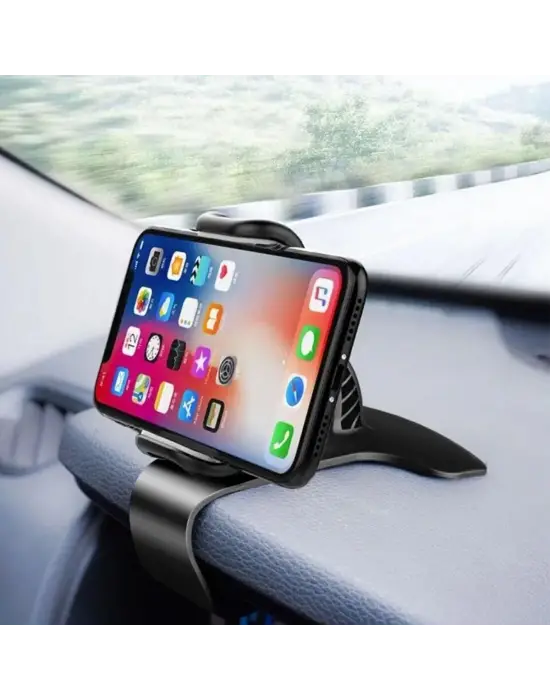 Omarı Döner Başlıklı Araç İçi Telefon Tutucu Kıskacı