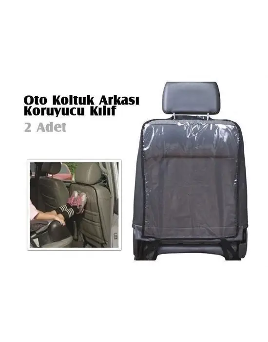 BUFFER® Araç içi Oto Koltuk Arkası Koruyucu Set Kılıf Ayak İzi Koruma Kılıfı