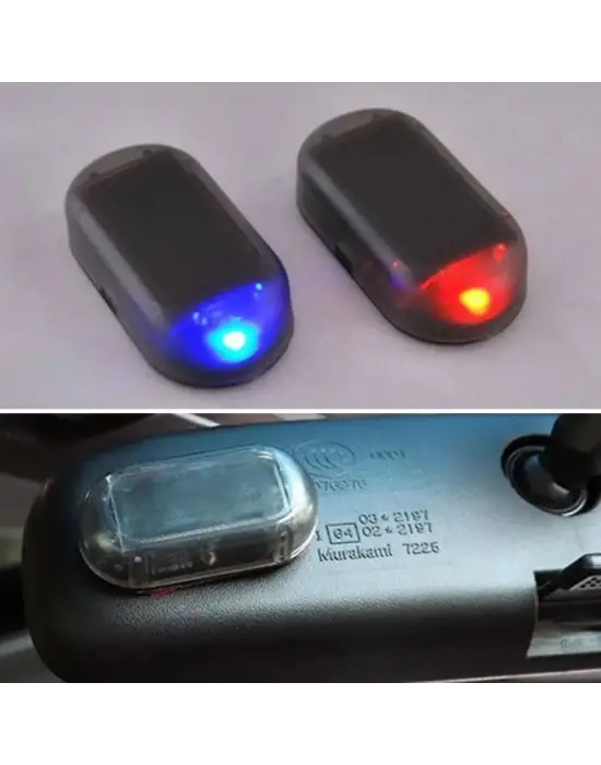 Omarı Güneş Enerjili Araç İçi Hırsız Alarmı ve Şarj Cihazı