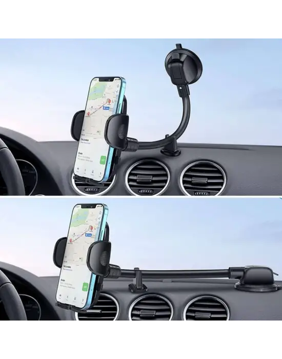 Omarı Ayarlanabilir Vakum Kilitli Telefon Tutucu