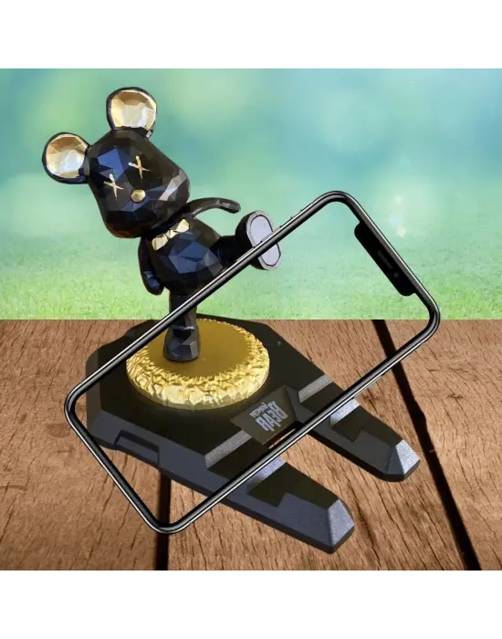 Omarı Ayıcıklı Telefon ve Tablet Standı - Masa Üstü Tutucu Aparat