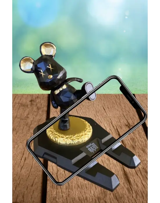 Omarı Ayıcıklı Telefon ve Tablet Standı - Masa Üstü Tutucu Aparat