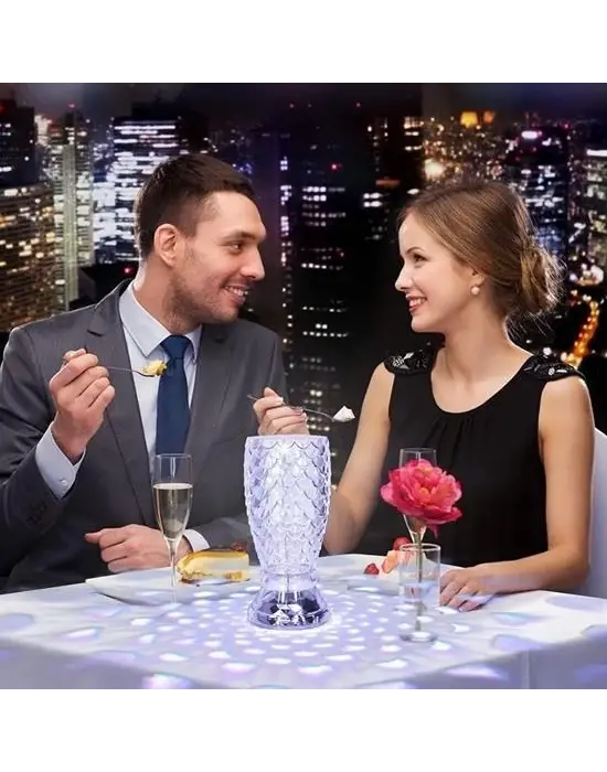 Omarı USB Şarjlı Kumandalı Balık Süzgeç Işık Modlu LED Masa Lambası