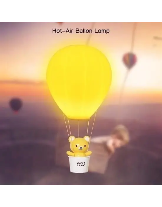 Omarı Eğlenceli Balonlu Ayıcıklı Gece Lambası Aydınlatması