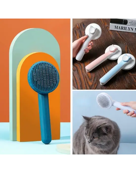 Omarı Masaj Etkili Tüy Toparlayıcı Pet Fırçası