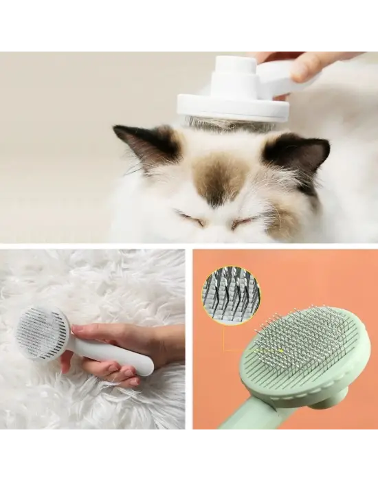 Omarı Masaj Etkili Tüy Toparlayıcı Pet Fırçası