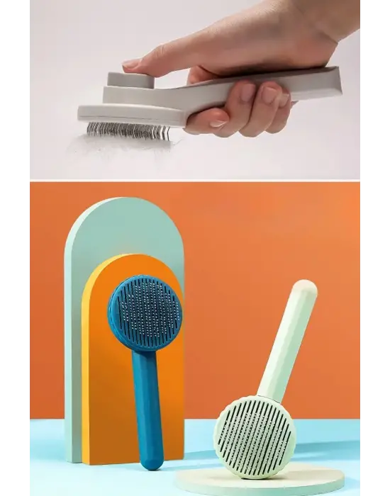 Omarı Masaj Etkili Tüy Toparlayıcı Pet Fırçası