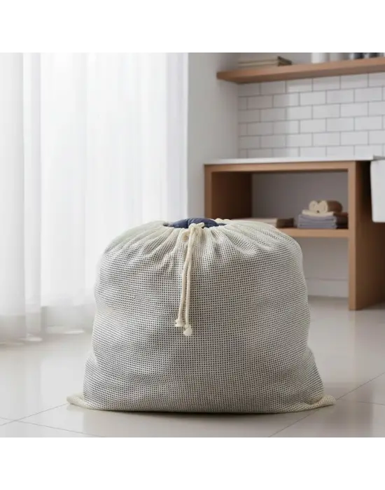 BUFFER® Battal Boy 120x150 cm Mont Yıkama Filesi–Extra Büyük, Dayanıklı, Nefes Alabilir Çamaşır Koruma Torbası