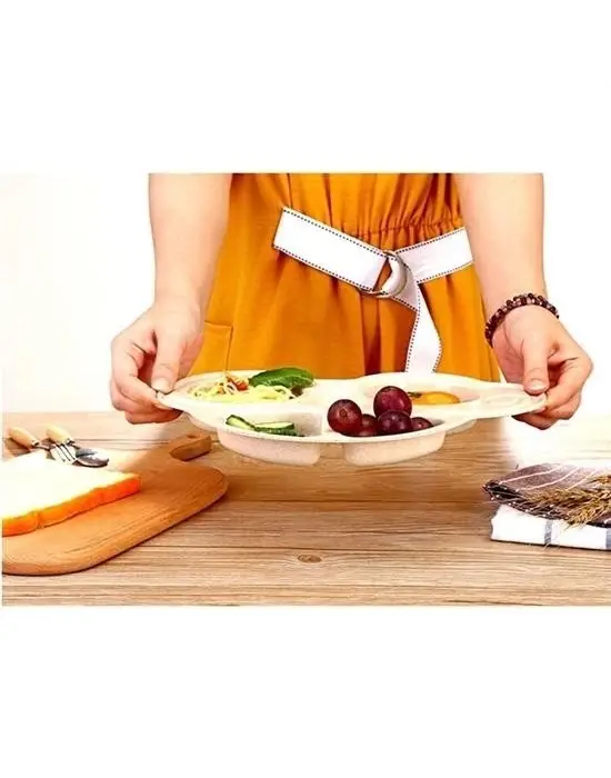 Omarı Sevimli Araba Şeklinde Bebekler İçin Mama Tabağı - Çocuk Tabldot