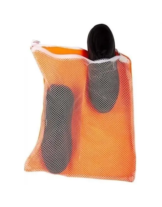 Omarı Fermuarlı Ayakkabı Terlik Yıkama Filesi - Çamaşır Makinesi İçin