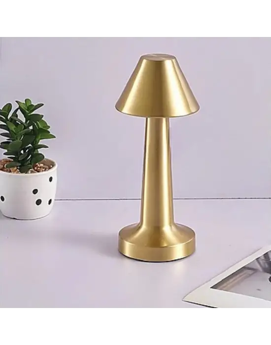 Omarı Dokunmatik LED Masa Lambası Gold Renkli