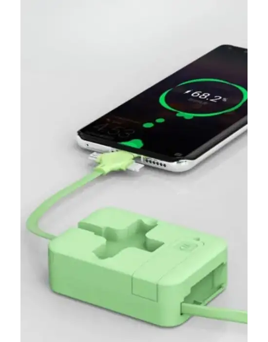 Omarı Kompakt ve Pratik 3ü 1 Arada USB Şarj Kablosu