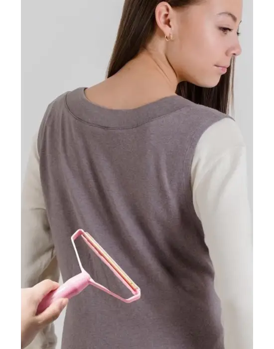 Omarı Çift Taraflı Elbise Kazak Tüy Alma ve Temizleyici