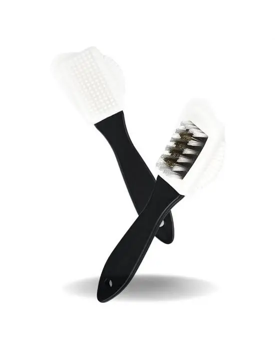 Omarı Çift Taraflı Taşınabilir Suede Deri Bot Temizleme Fırçası