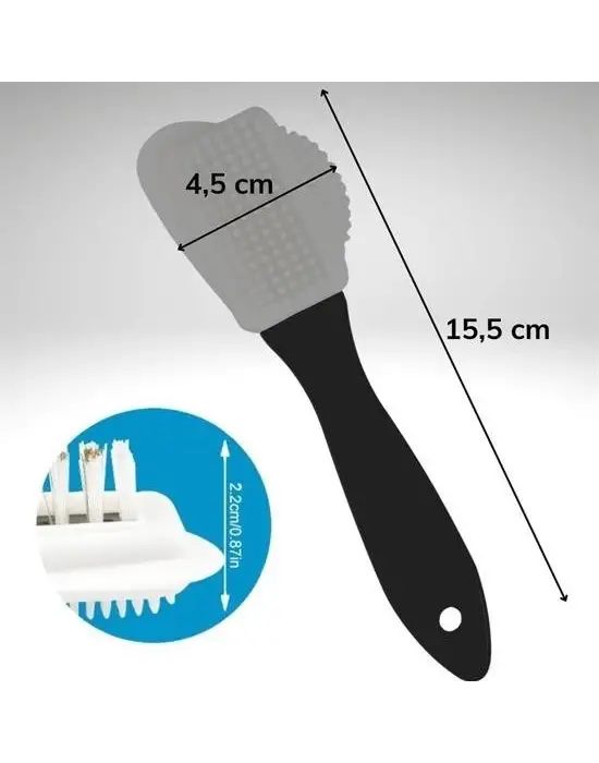 Omarı Çift Taraflı Taşınabilir Suede Deri Bot Temizleme Fırçası